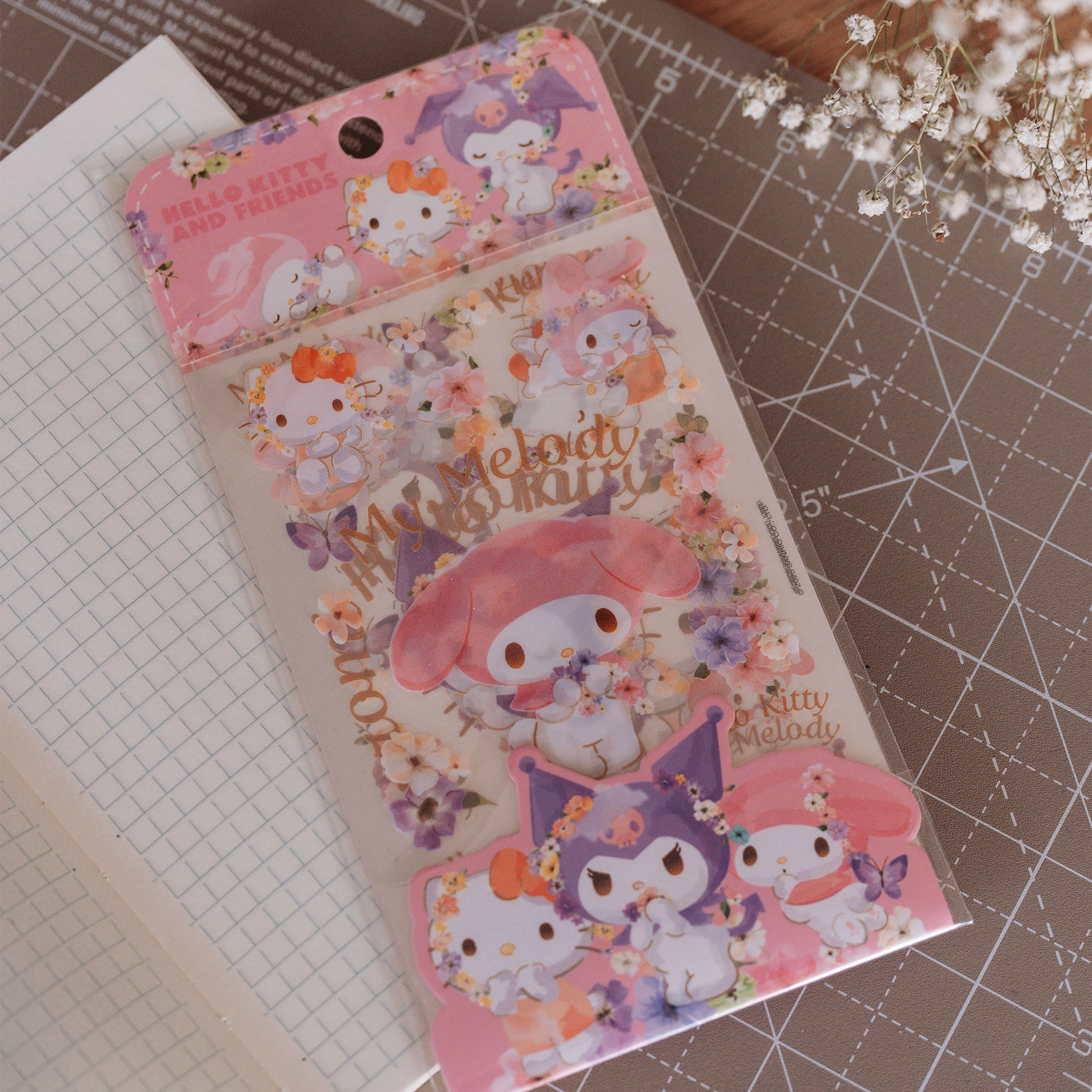 Imagen del producto Hello Kitty & Friends Set de pegatinas Pastel Vivid