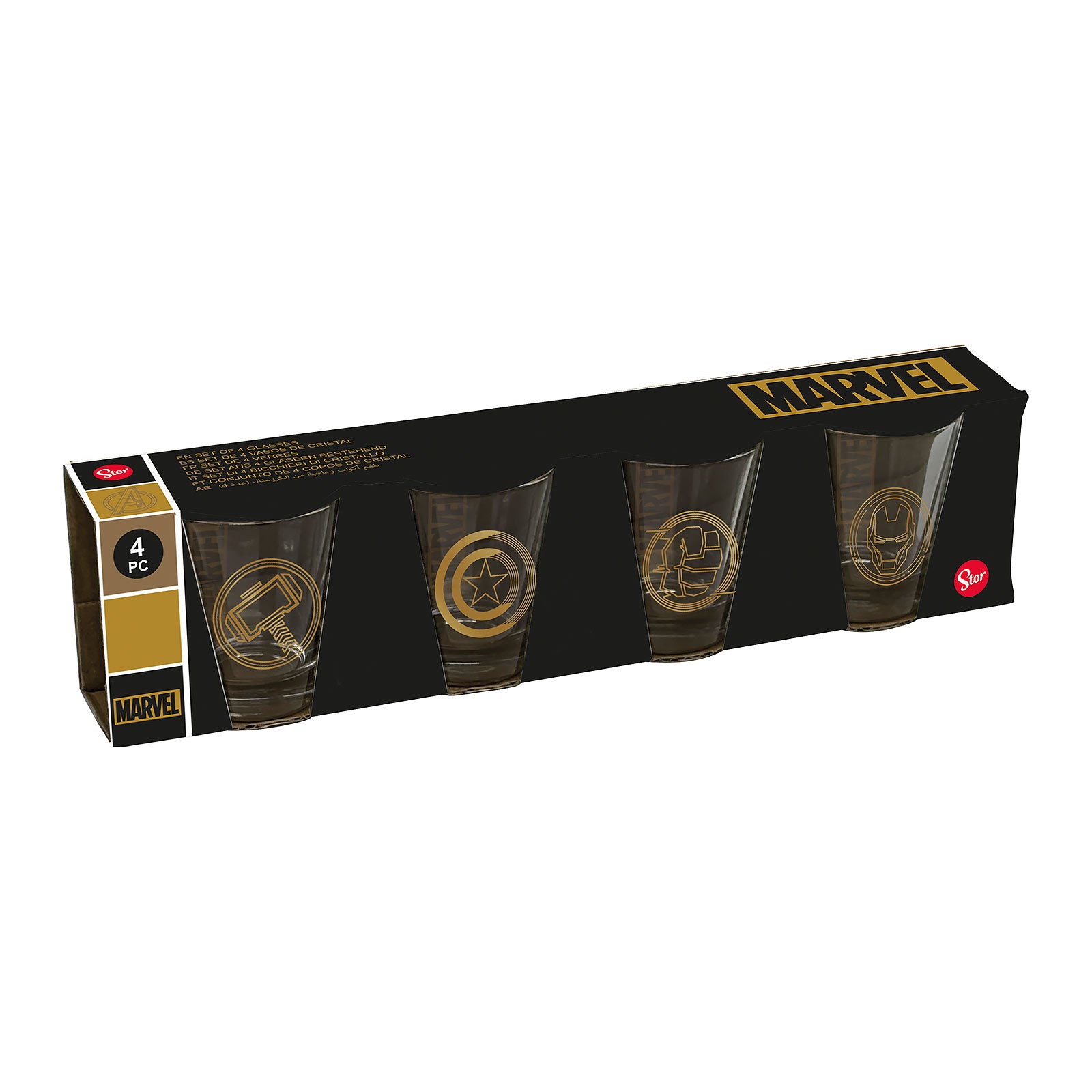 Imagen del producto Marvel - Symbols set de 4 vasos de chupito