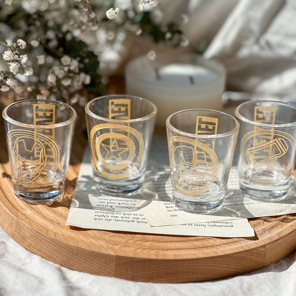 Imagen del producto Marvel - Symbols set de 4 vasos de chupito