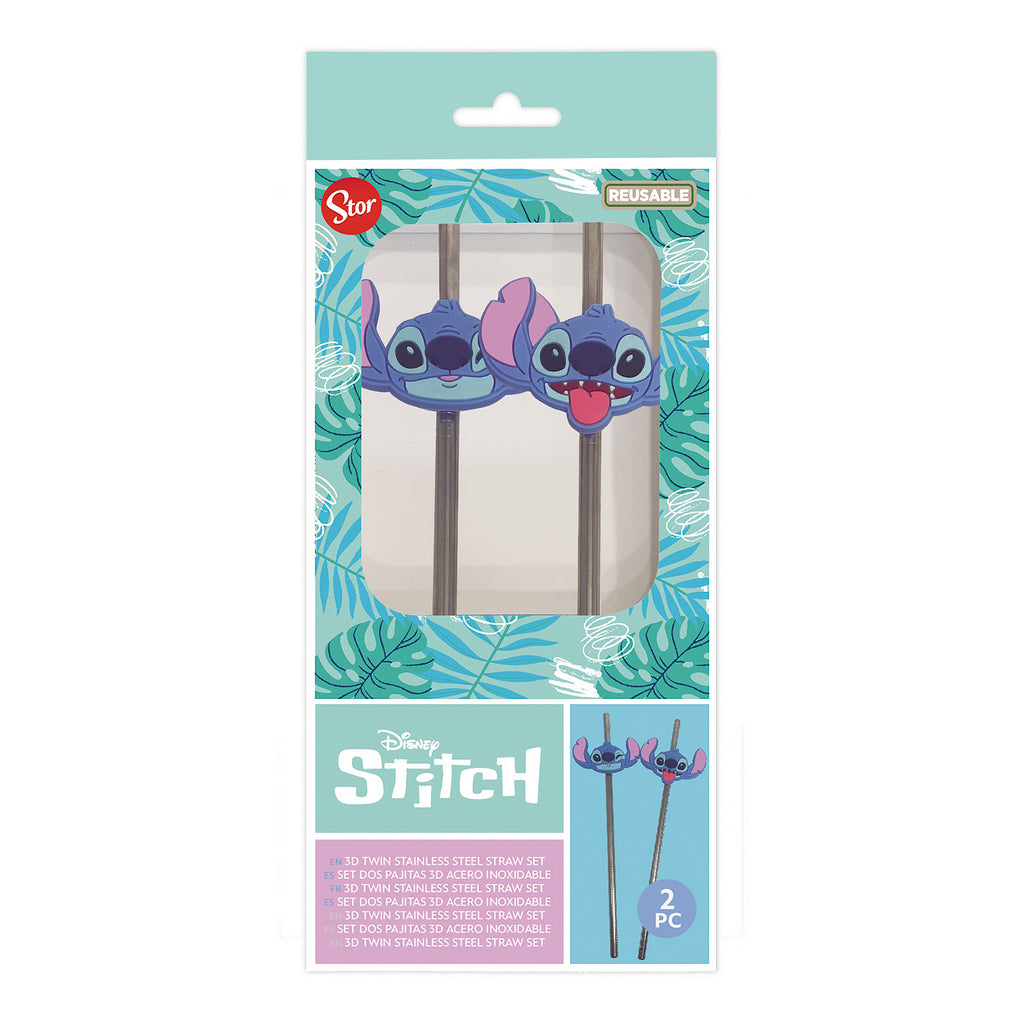 Imagen del producto Pajitas Stitch Aloha set de 2 - Lilo & Stitch