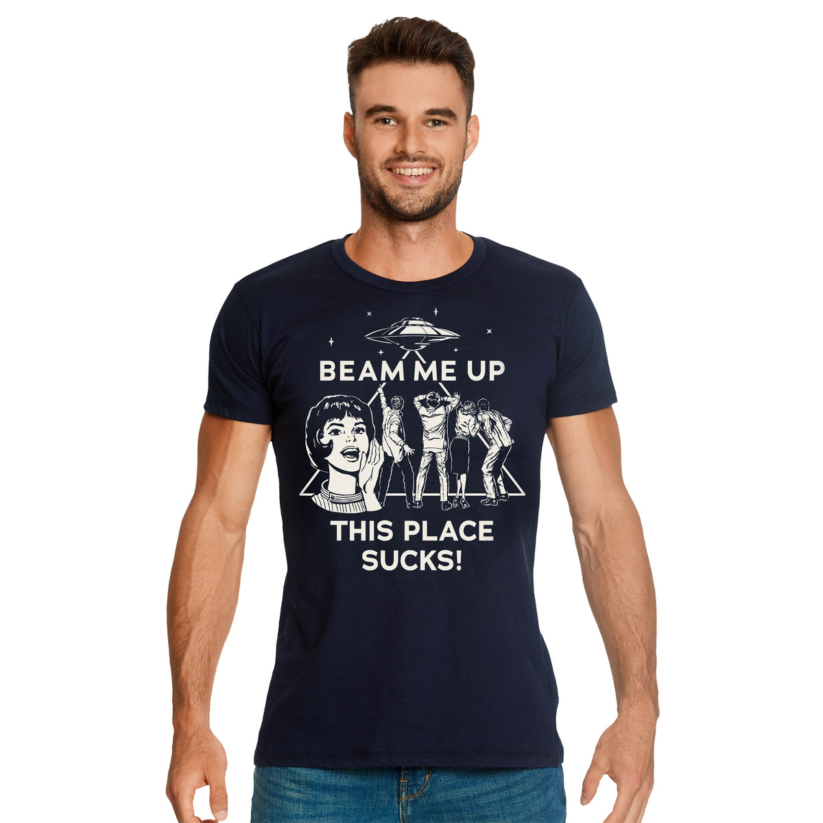 Imagen del producto Stranger Things - Camiseta Beam Me Up