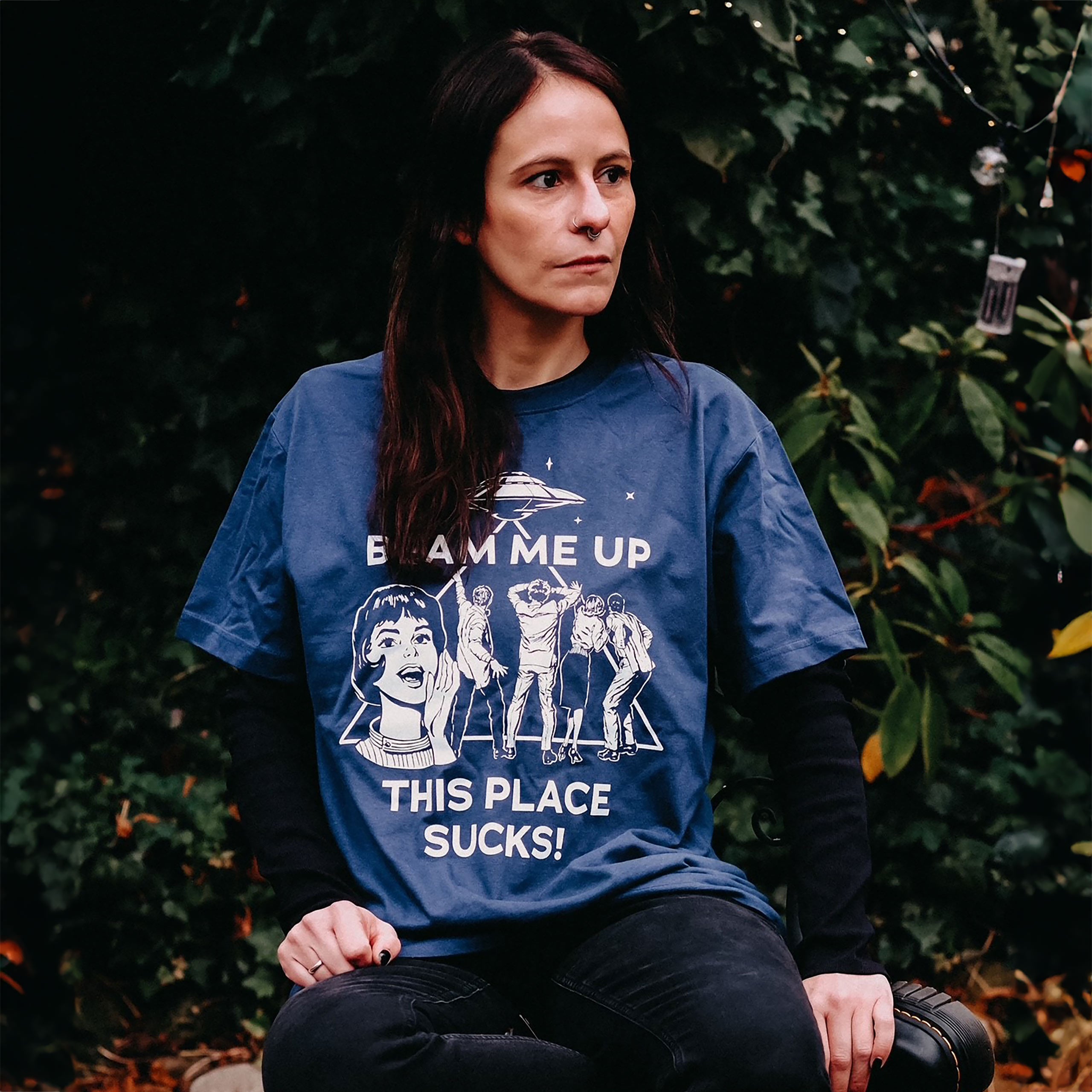 Imagen del producto Stranger Things - Camiseta Beam Me Up