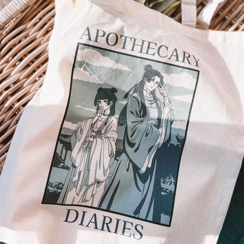 Imagen del producto Tote bag de Maomao y Jinshi para fans de The Apothecary Diaries