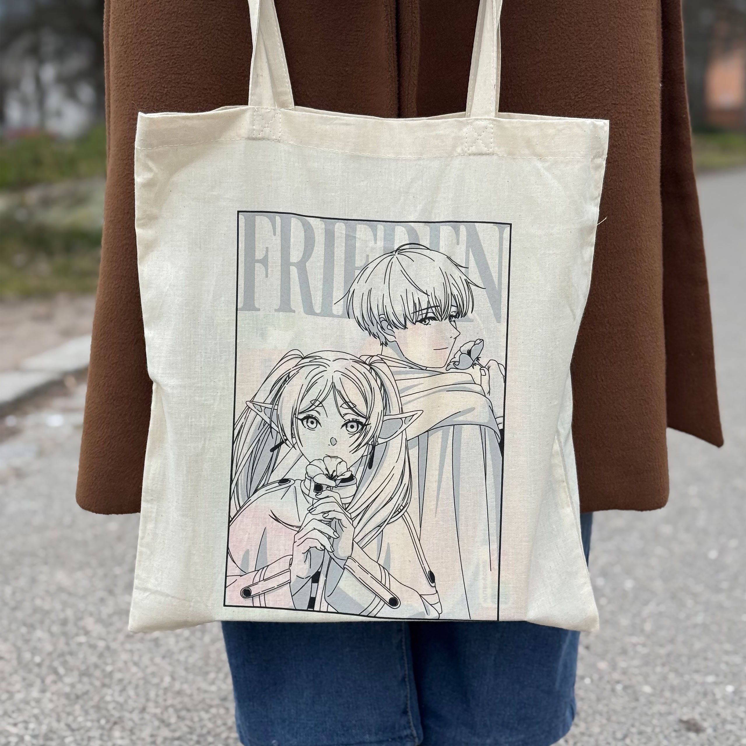 Imagen del producto Bolsa tote para fans de Frieren y Himmel
