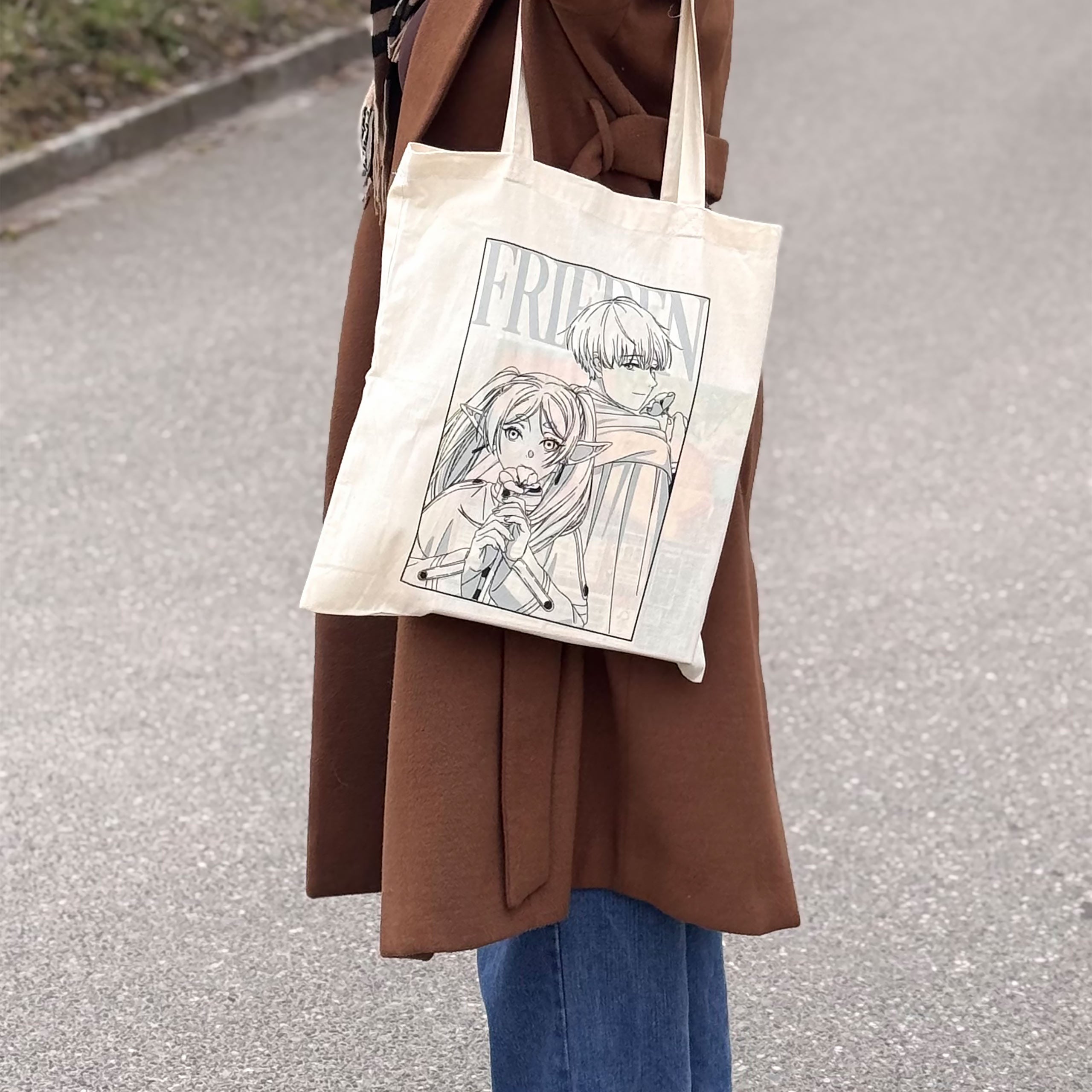 Imagen del producto Bolsa tote para fans de Frieren y Himmel