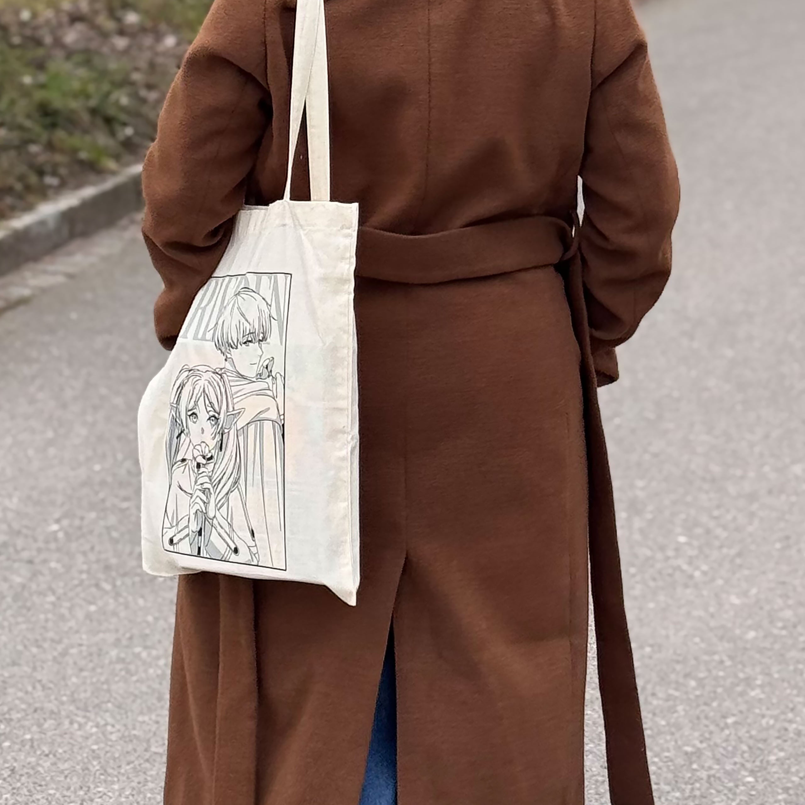 Imagen del producto Bolsa tote para fans de Frieren y Himmel