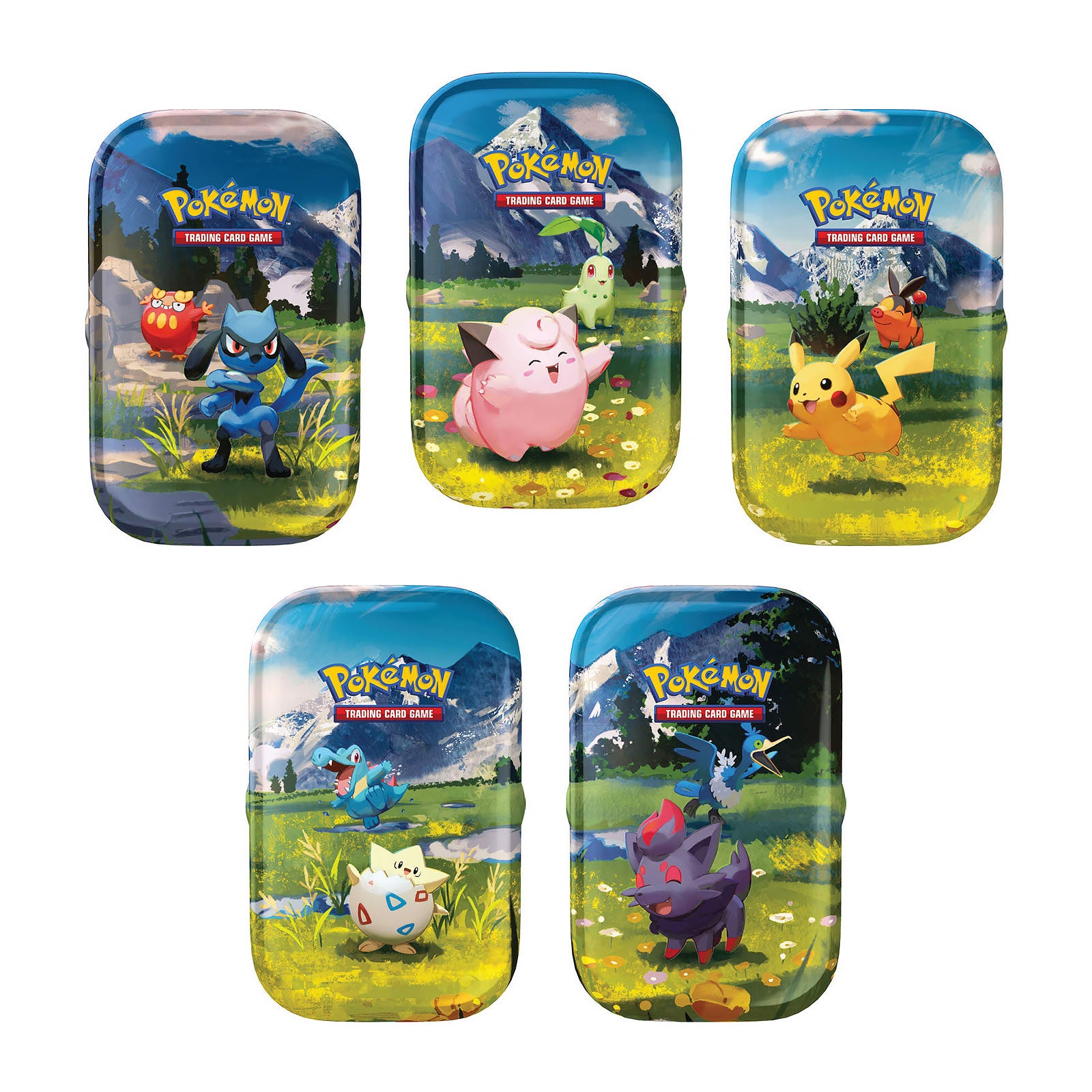 Imagen del producto Pokemon - Megaevolución Héroes Sublimes Lata de Cartas Coleccionables expositor de 10