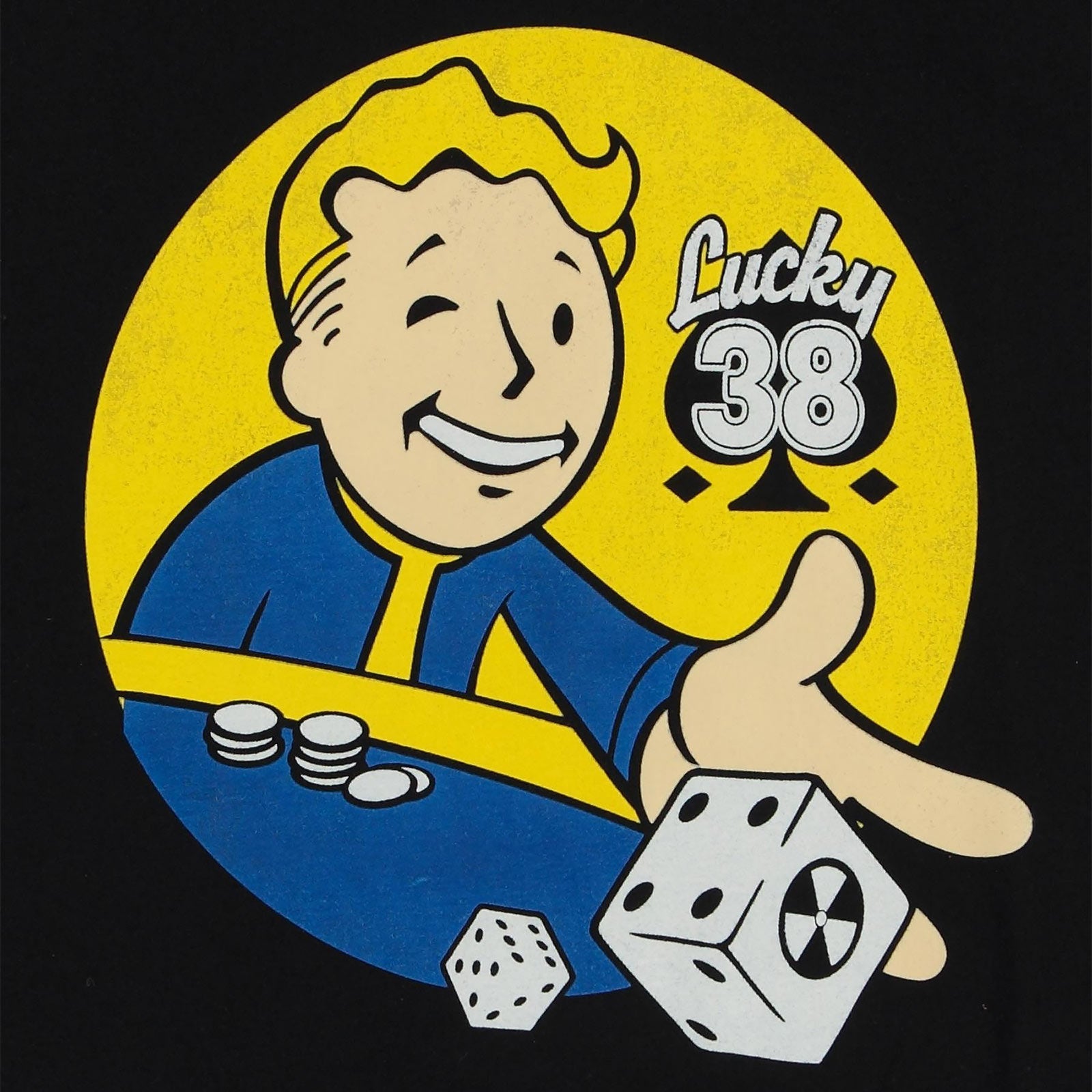 Imagen del producto Fallout - Camiseta Lucky 38 Dice