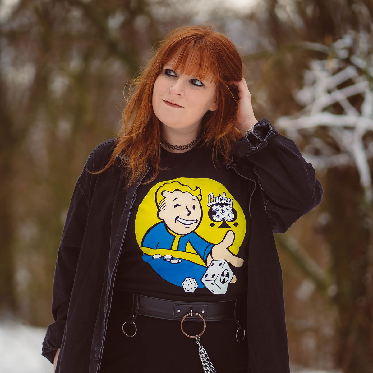 Imagen del producto Fallout - Camiseta Lucky 38 Dice