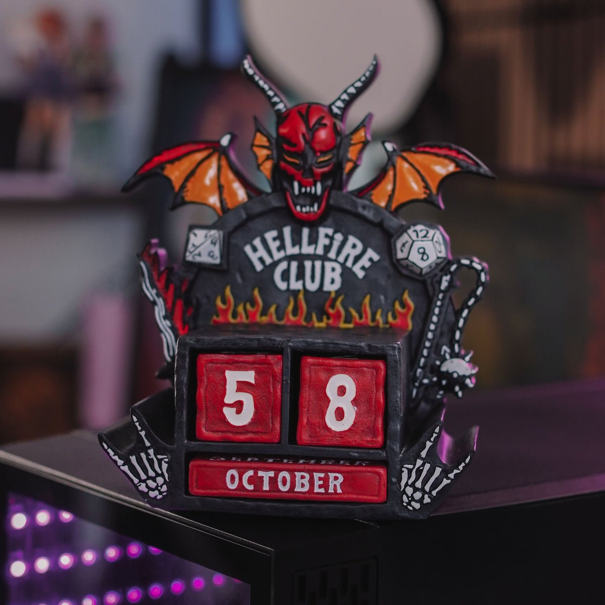Imagen del producto Stranger Things - Calendario perpetuo 3D Hellfire Club