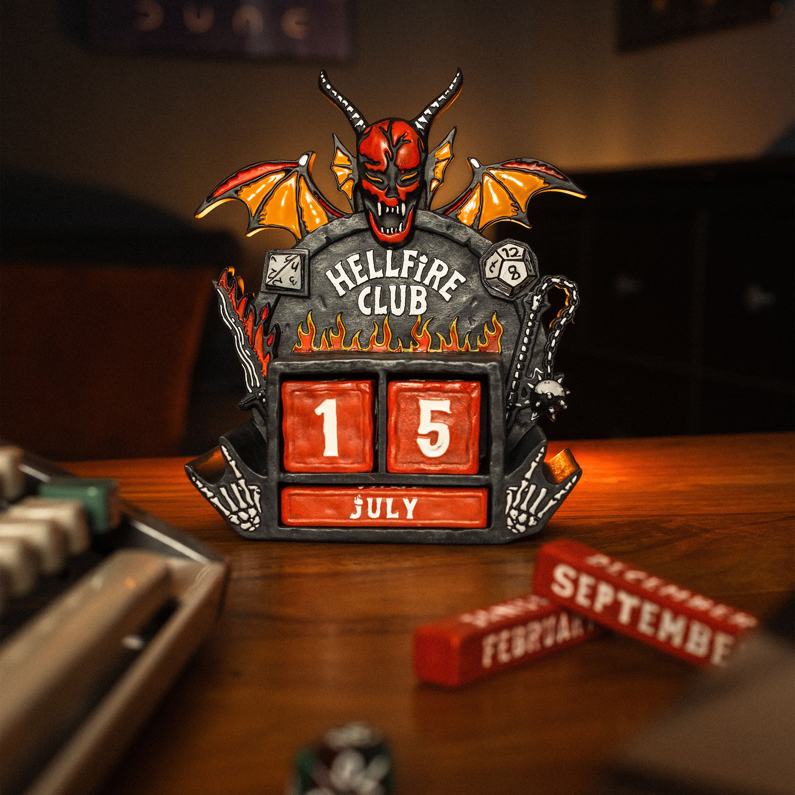 Imagen del producto Stranger Things - Calendario perpetuo 3D Hellfire Club