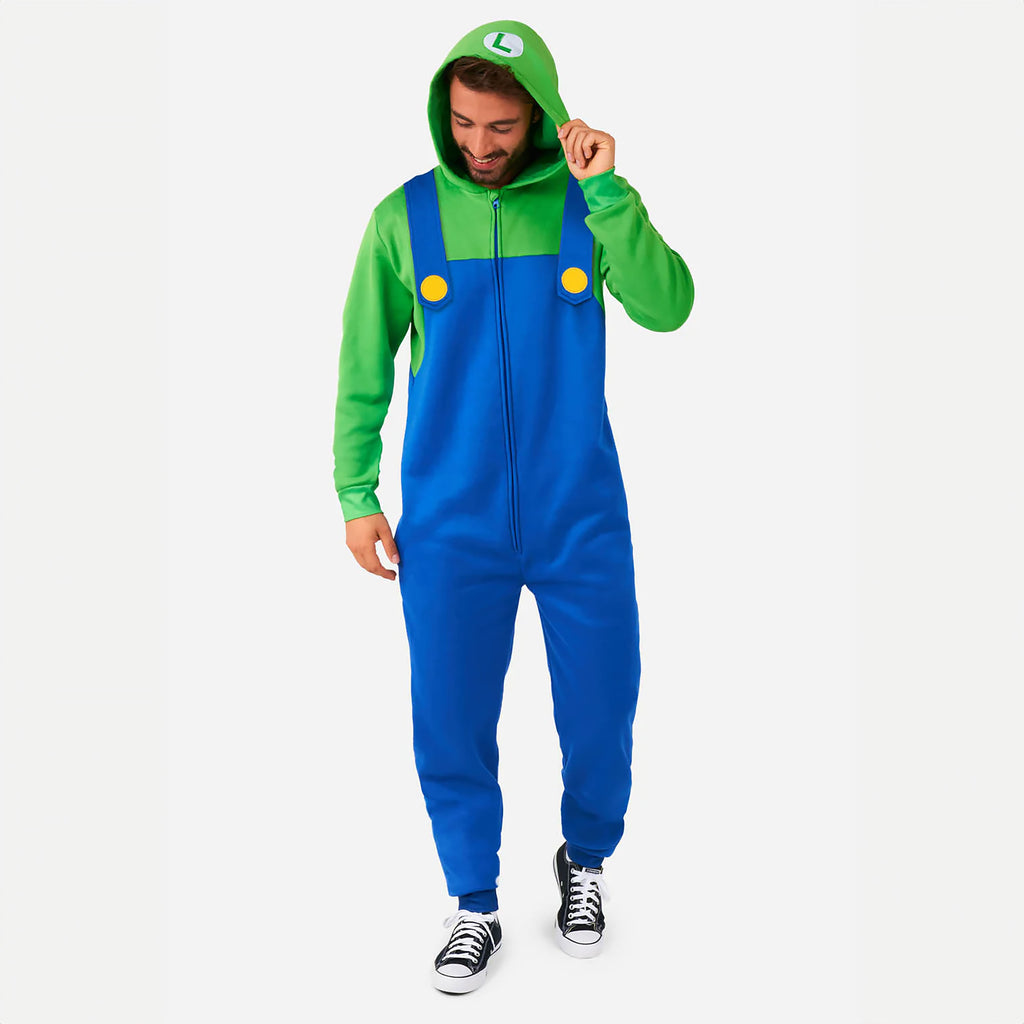 Imagen del producto Super Mario - Mono pijama de Luigi para adultos