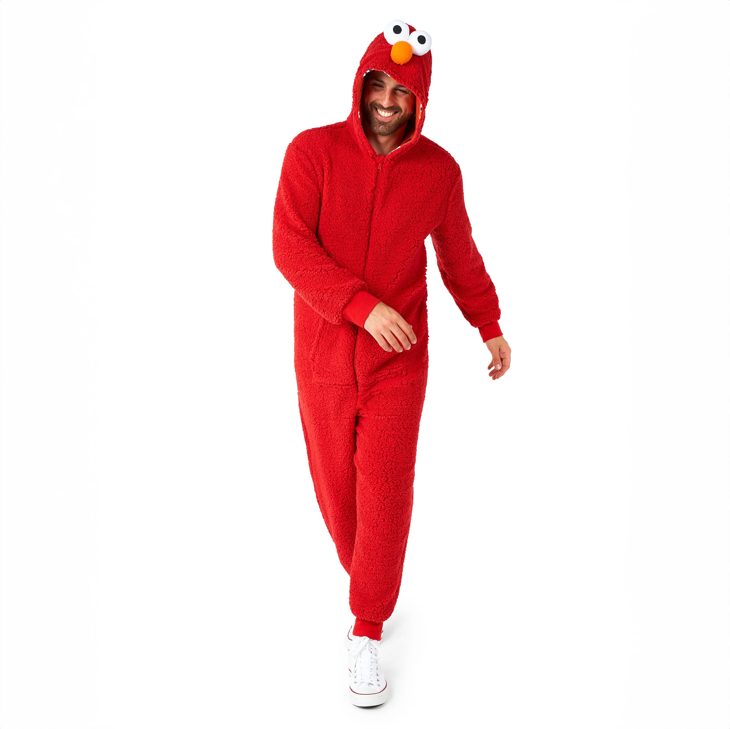 Imagen del producto Barrio Sésamo - Mono de peluche de Elmo para adultos