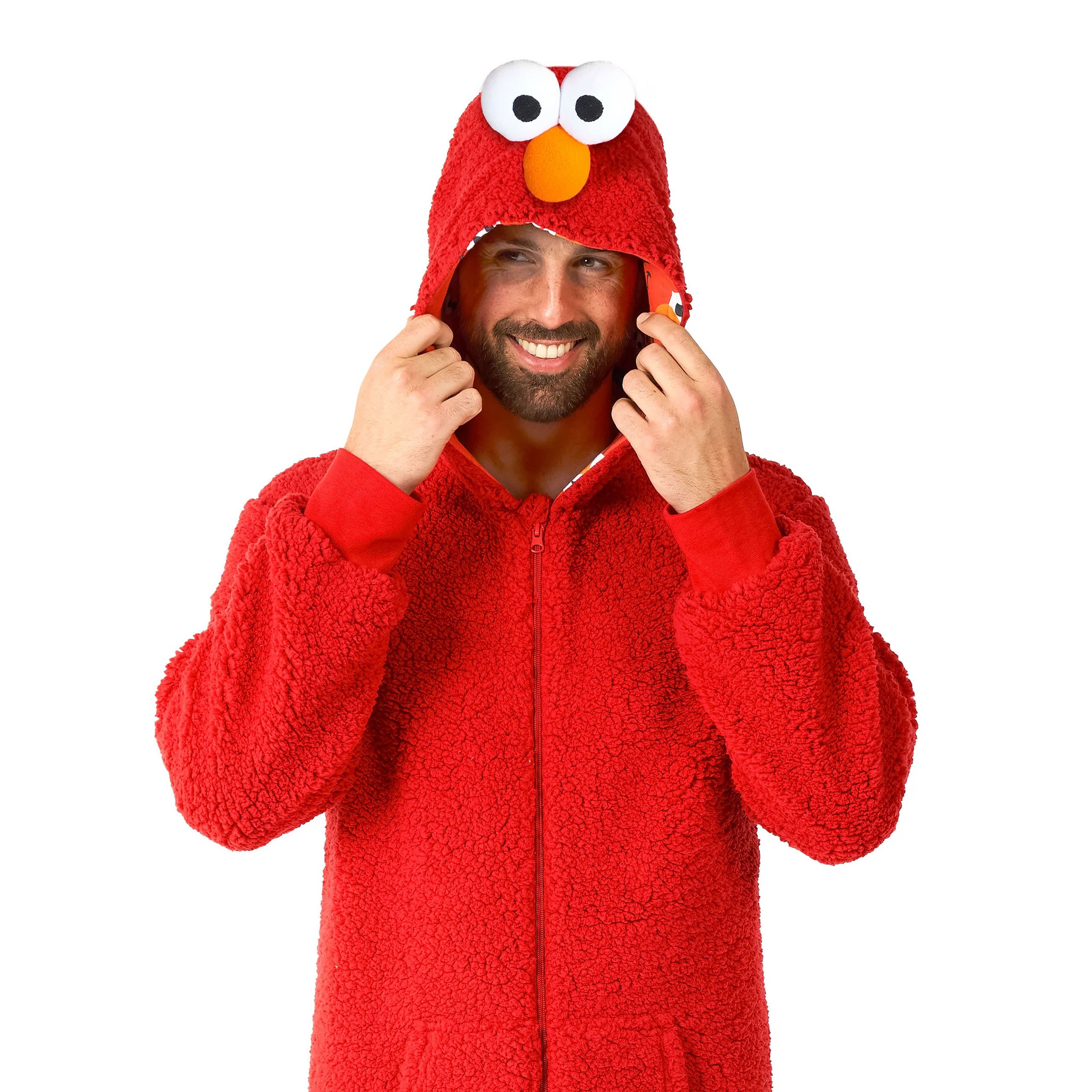 Imagen del producto Barrio Sésamo - Mono de peluche de Elmo para adultos