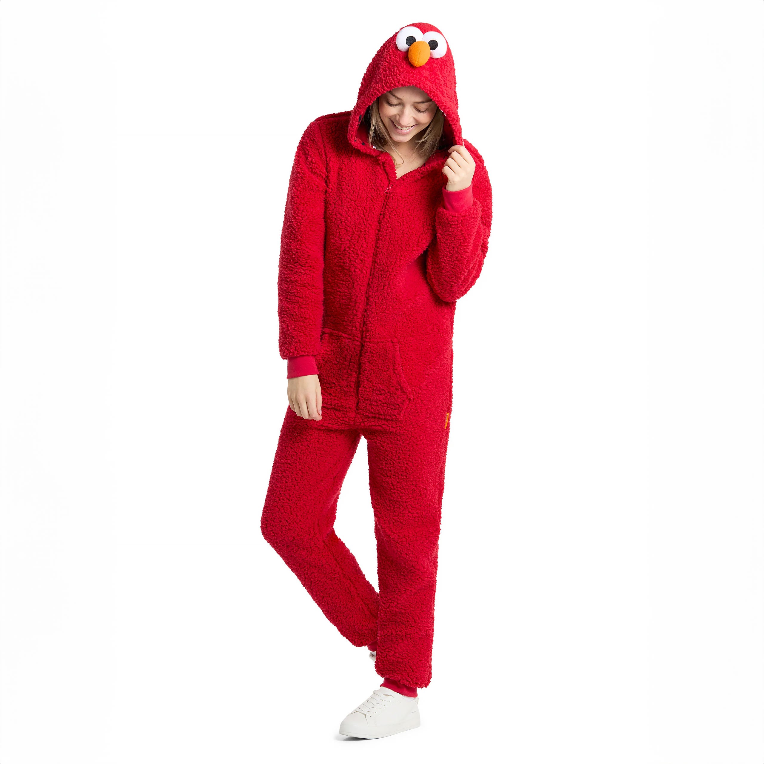 Imagen del producto Barrio Sésamo - Mono de peluche de Elmo para adultos