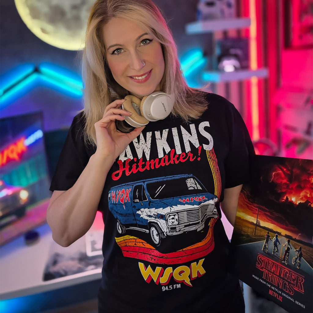Imagen del producto Stranger Things - Camiseta WSQK Hawkins Hitmaker