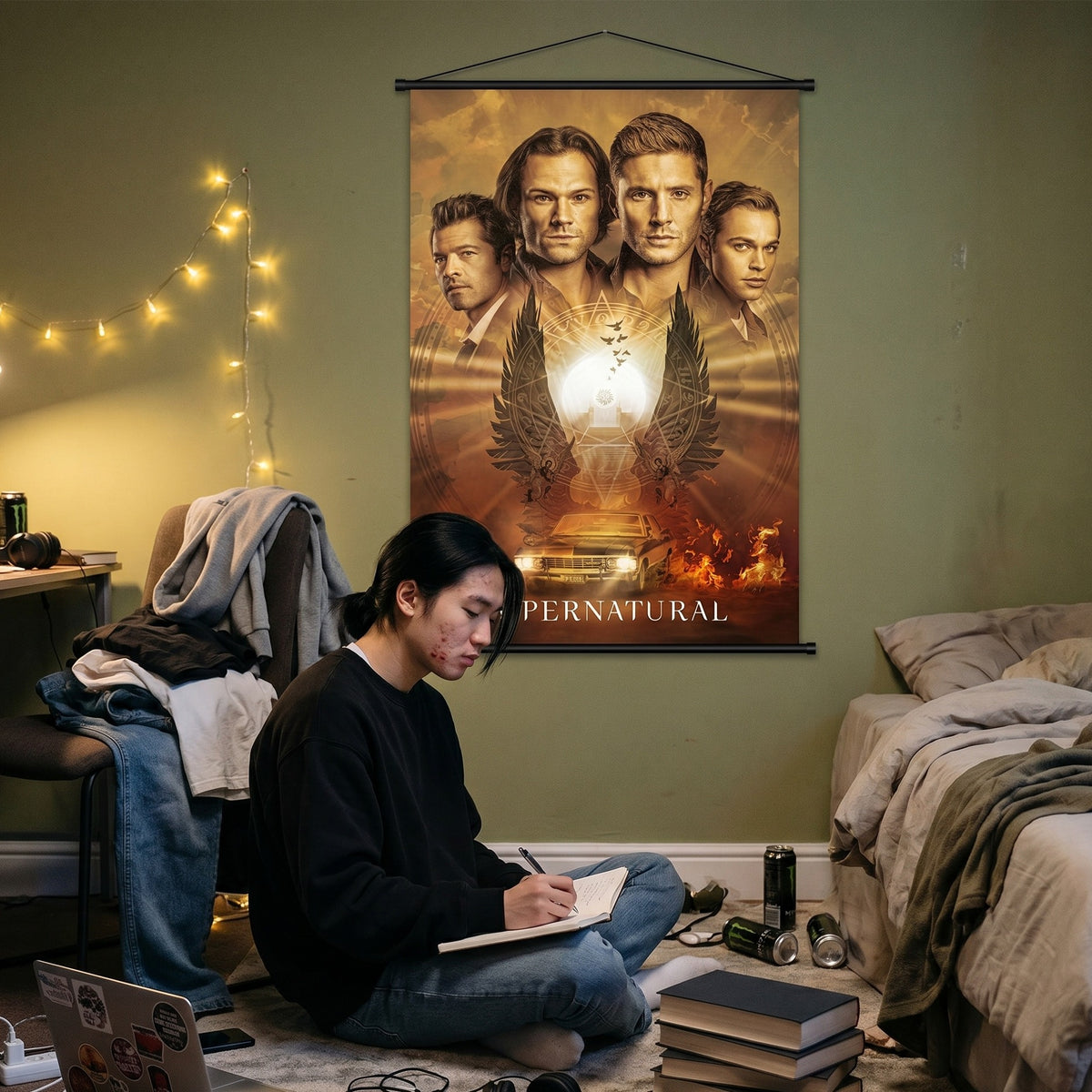 Imagen del producto Supernatural - Póster de Pared del Reparto