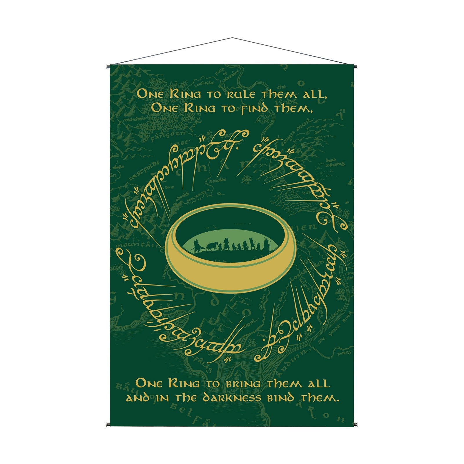Imagen del producto El Señor de los Anillos - El Anillo Único Wall Scroll