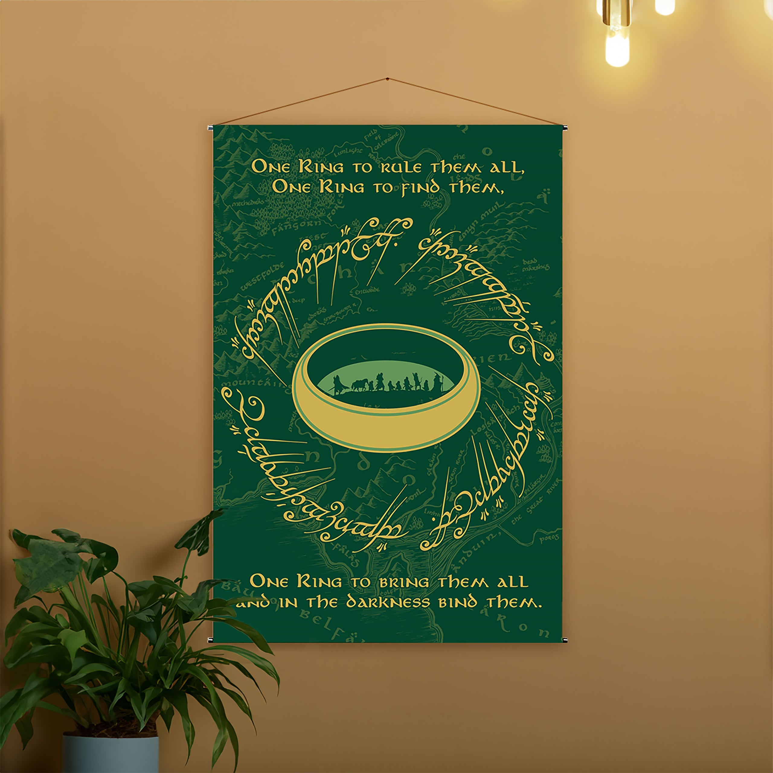 Imagen del producto El Señor de los Anillos - El Anillo Único Wall Scroll