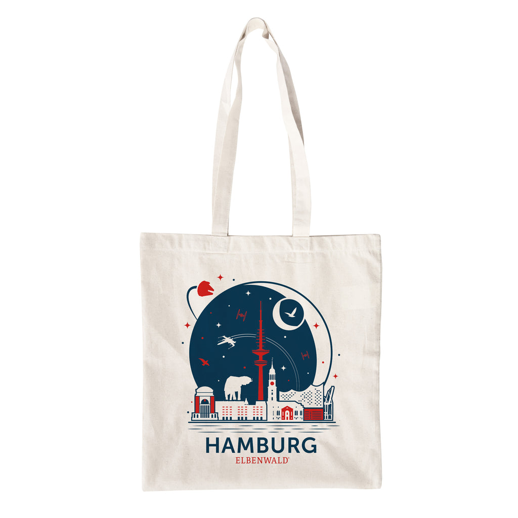 Imagen del producto Elbenwald en Hamburgo Bolsa de yute Skyline