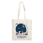 Imagen del producto Elbenwald en Hamburgo Bolsa de yute Skyline