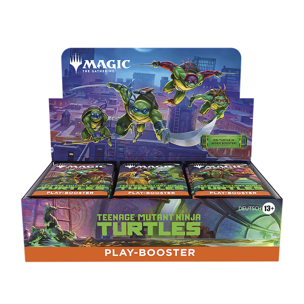 Imagen del producto Teenage Mutant Ninja Turtles Play Booster versión alemana – Magic: The Gathering Display E1091583