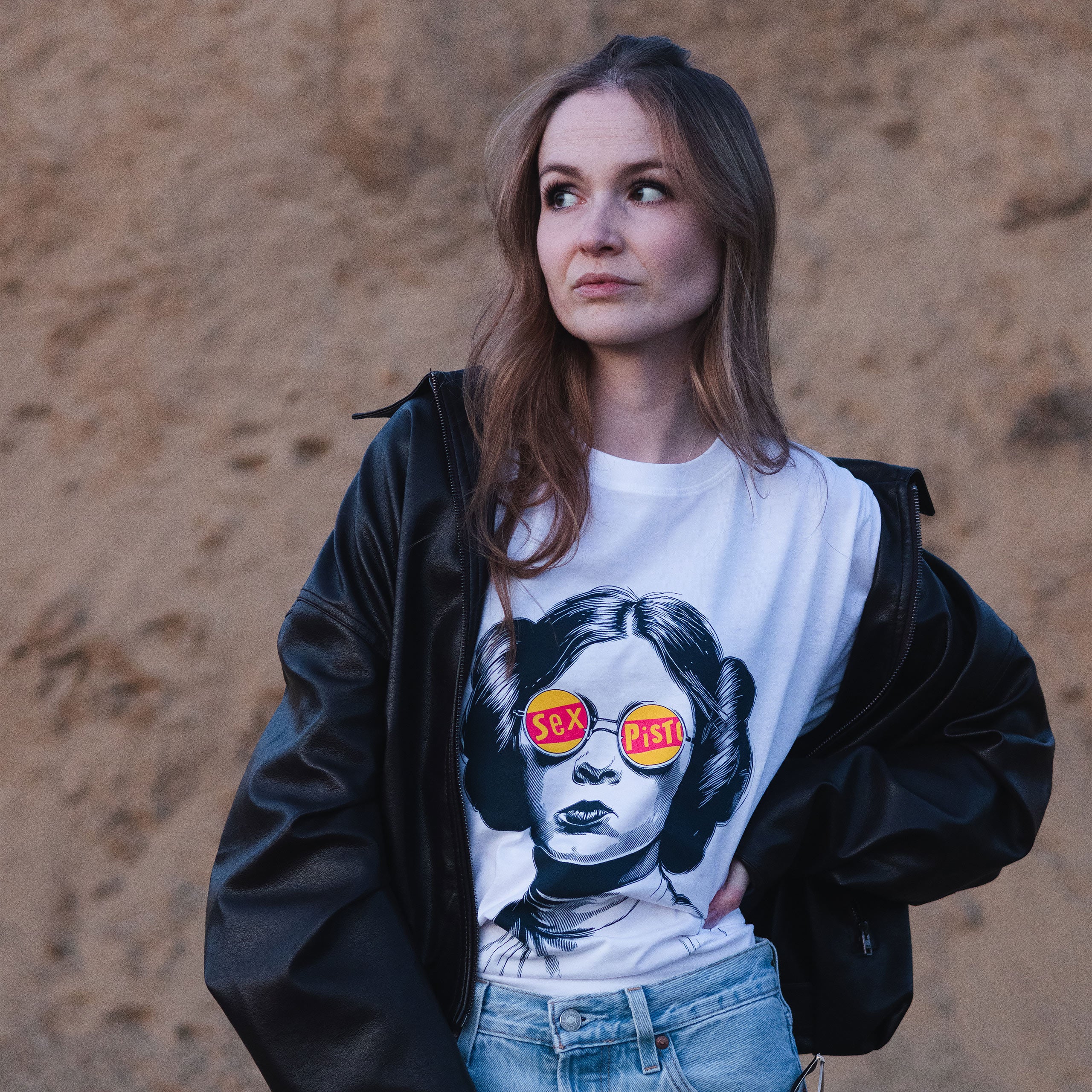 Imagen del producto Camiseta Sex Bomb para fans de Star Wars blanca