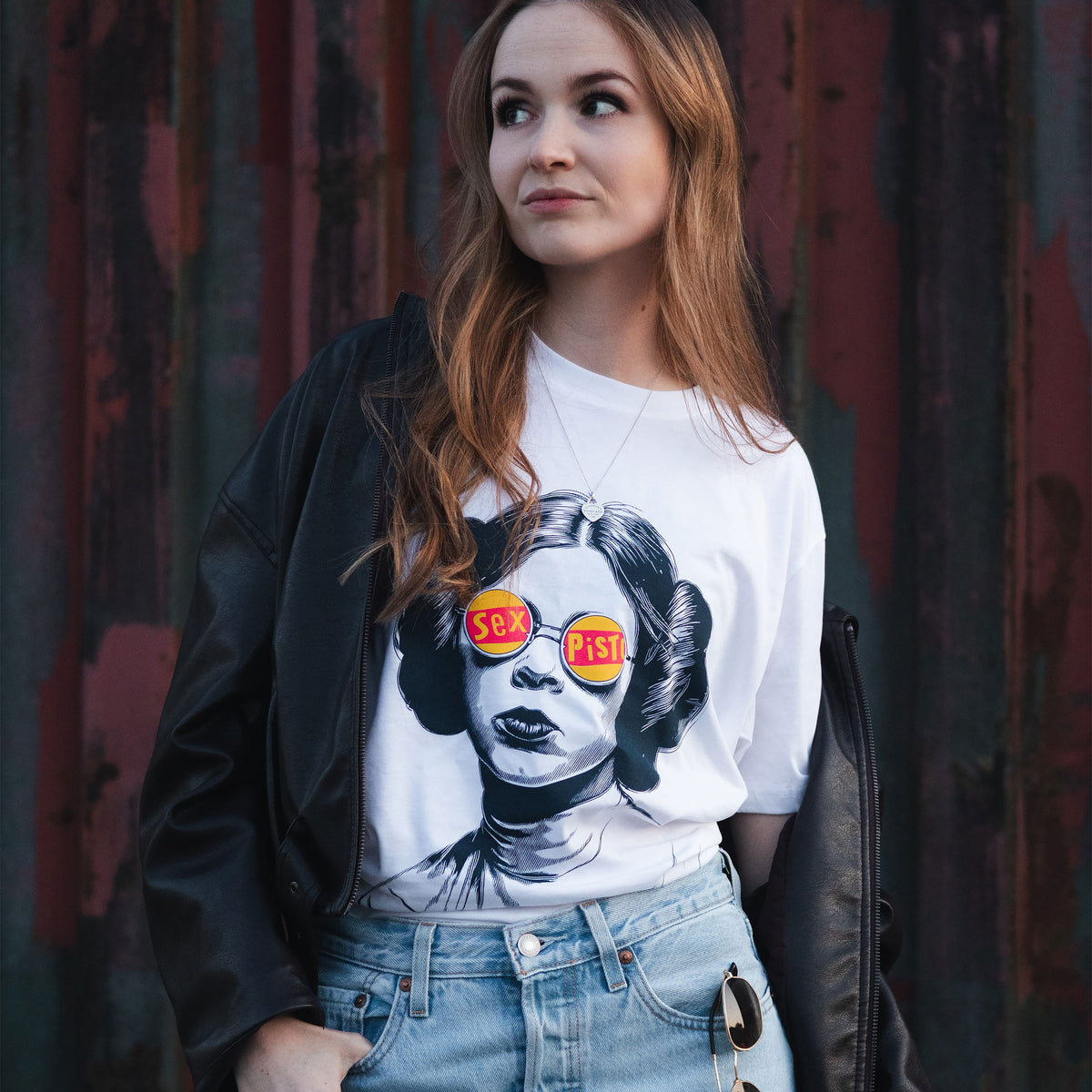Imagen del producto Camiseta Sex Bomb para fans de Star Wars blanca