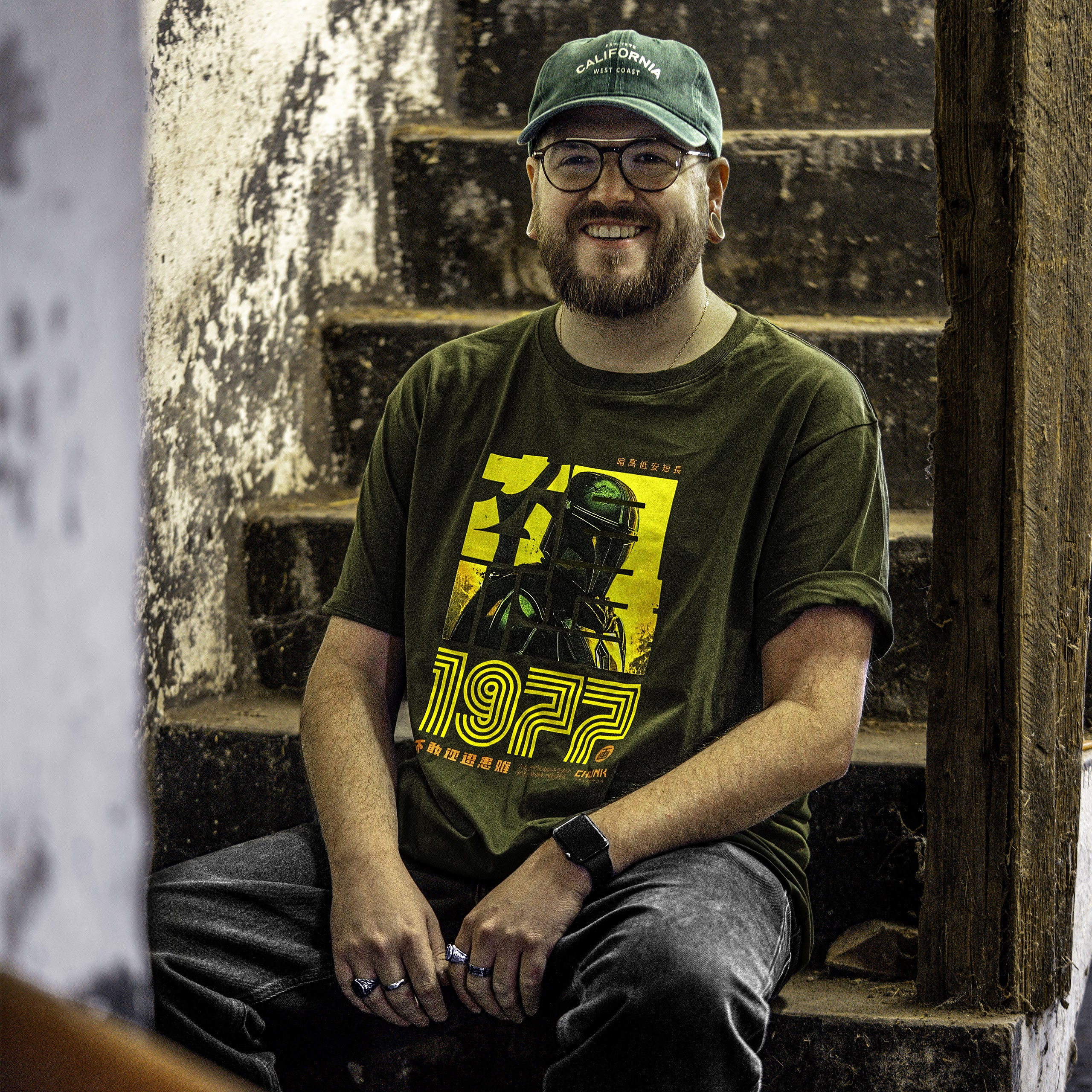 Imagen del producto Camiseta Hunter 1977 para fans de Star Wars