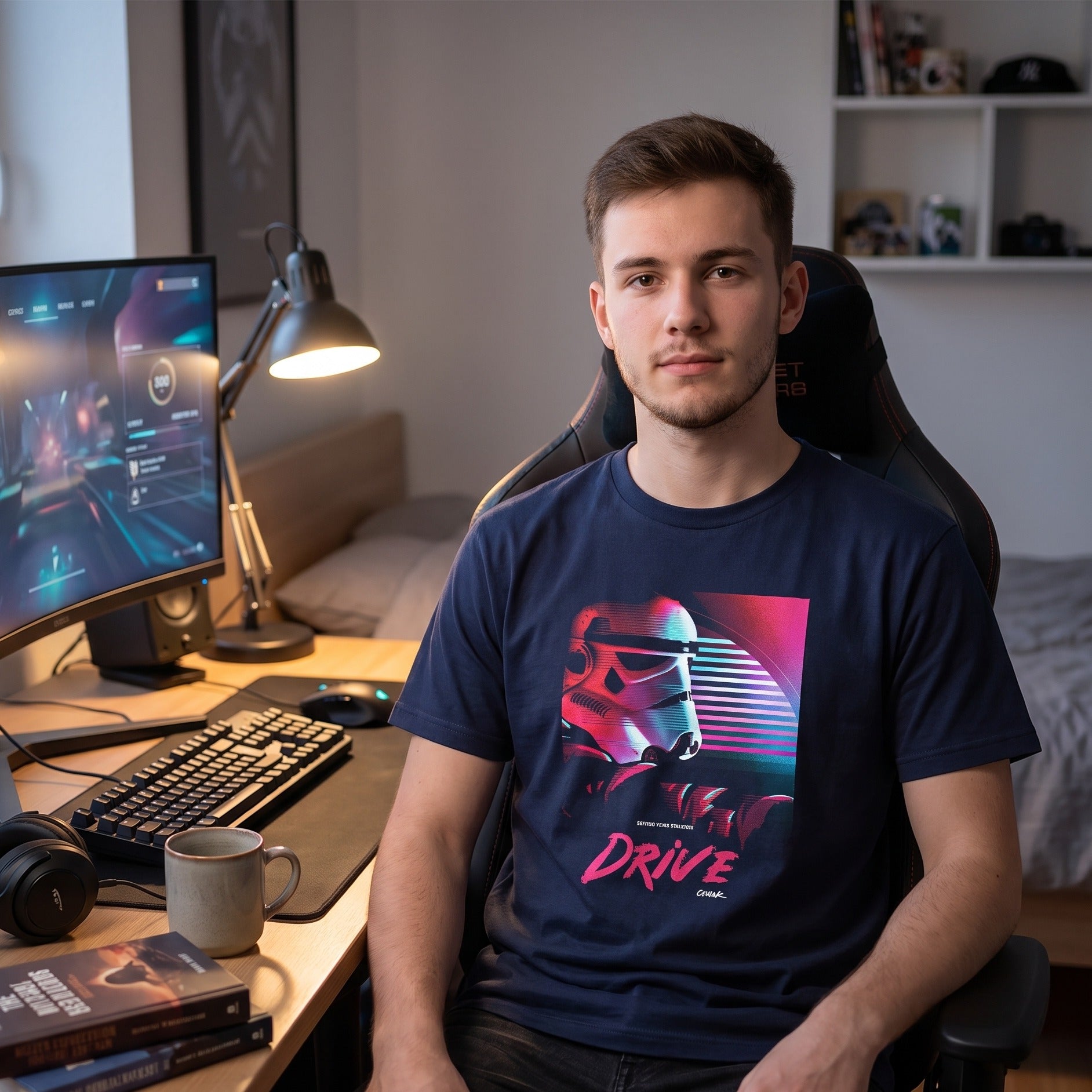 Imagen del producto Camiseta Drive para fans de Star Wars azul