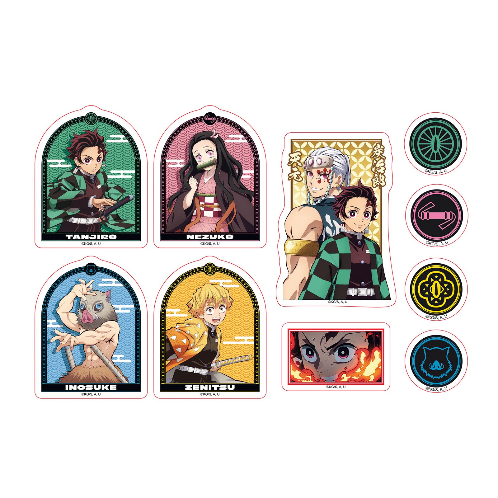 Imagen del producto Demon Slayer - Set de pegatinas Team