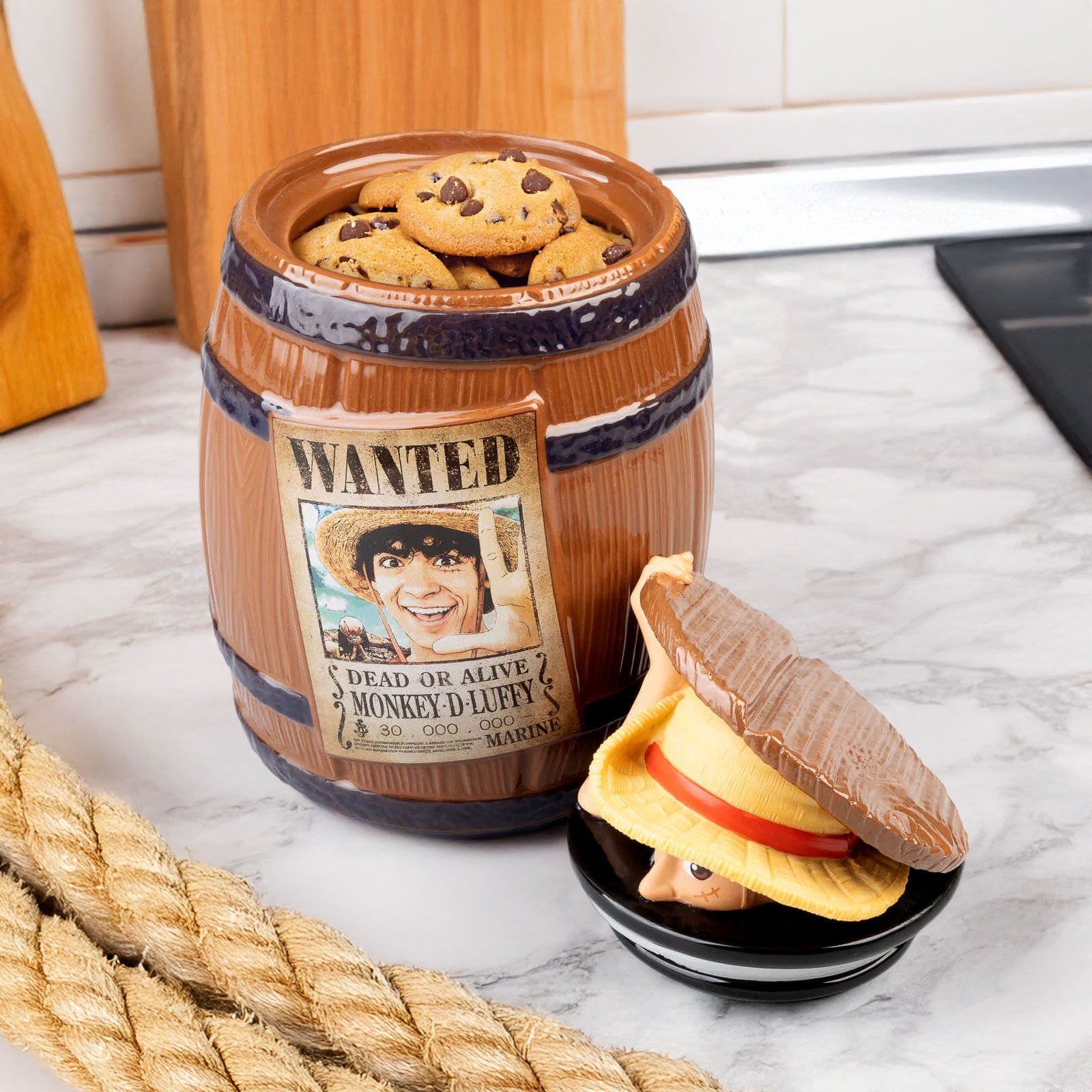 Imagen del producto One Piece Netflix - Tarro de galletas Monkey D. Luffy