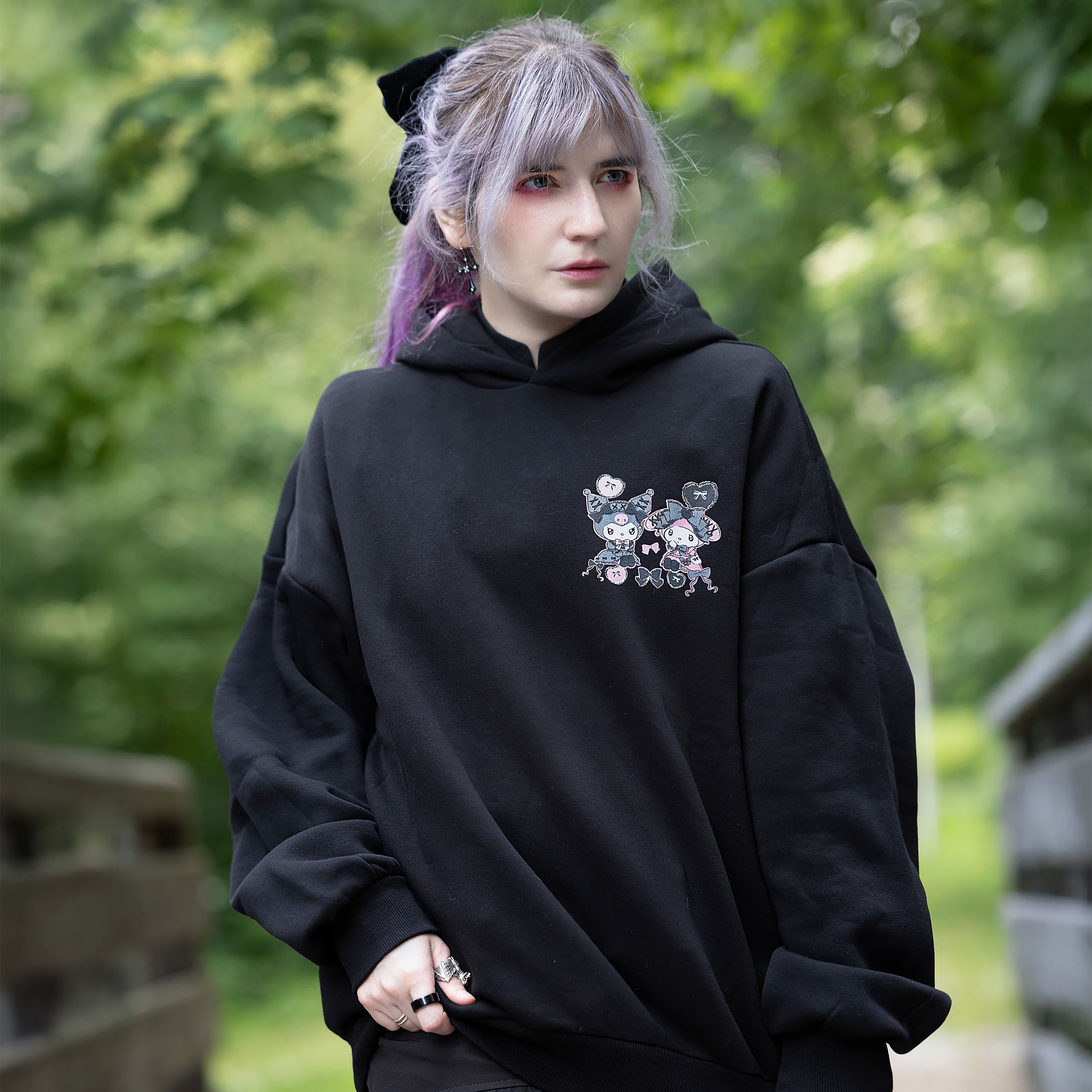 Imagen del producto Hello Kitty - Sudadera con capucha Kuromi y My Melody