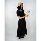 Imagen del producto Bolsa medieval de terciopelo Relindis beige