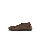 Imagen del producto Zapatos medievales de tobillo en cuero nobuk marrón