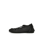 Imagen del producto Zapatos medievales de cordones de cuero nobuck negro