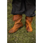 Imagen del producto Botas medievales con vuelta de cuero nobuck marrón