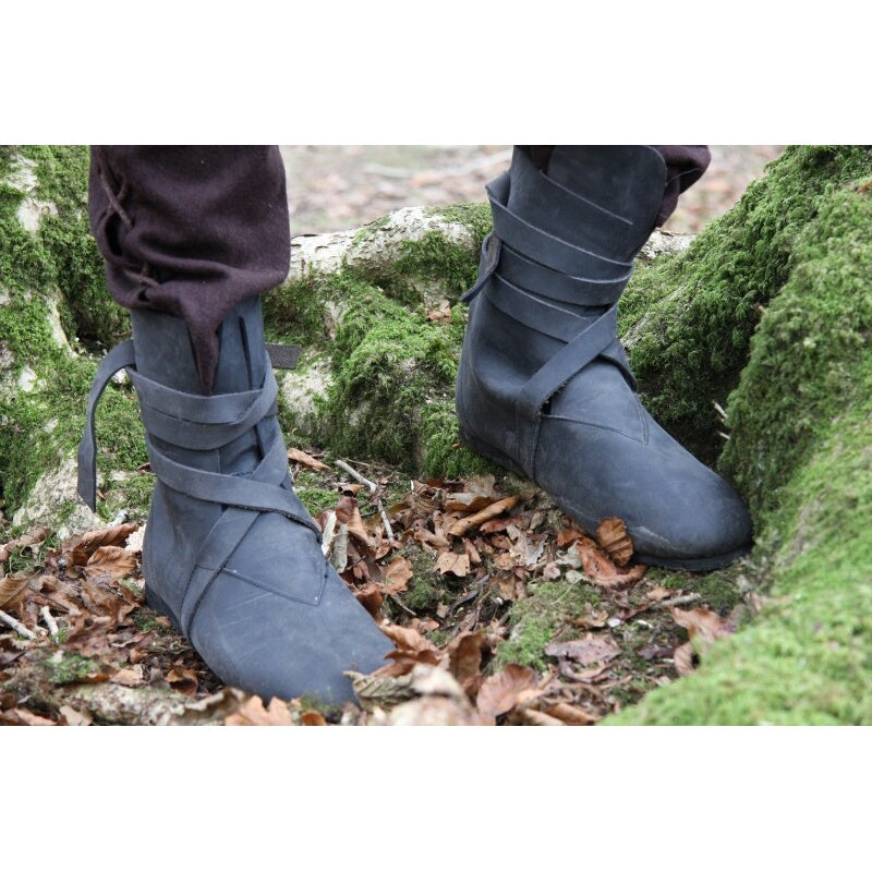 Imagen del producto Botas Haithabu de cuero nobuk Floki negro