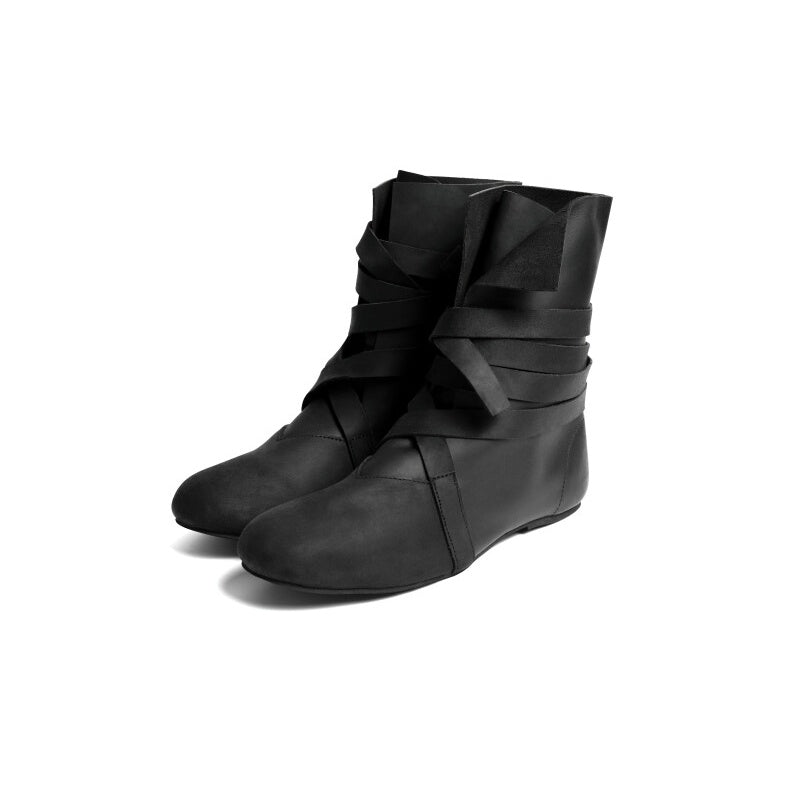 Imagen del producto Botas Haithabu de cuero nobuk Floki negro