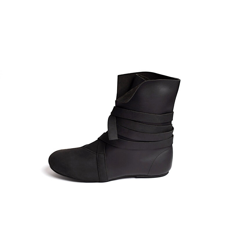Imagen del producto Botas Haithabu de cuero nobuk Floki negro