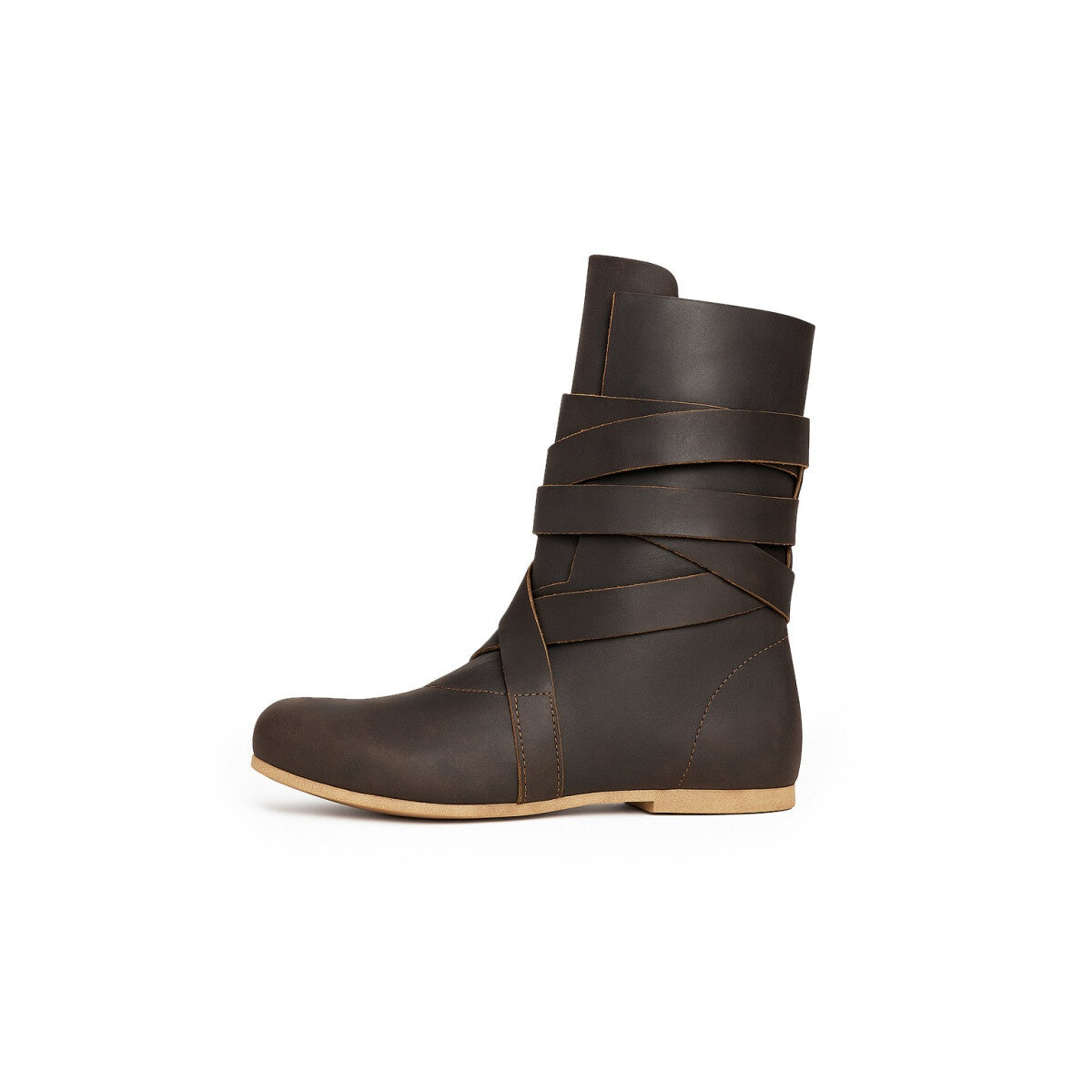 Imagen del producto Botas medievales Haithabu con suela de cuero Sjur marrón