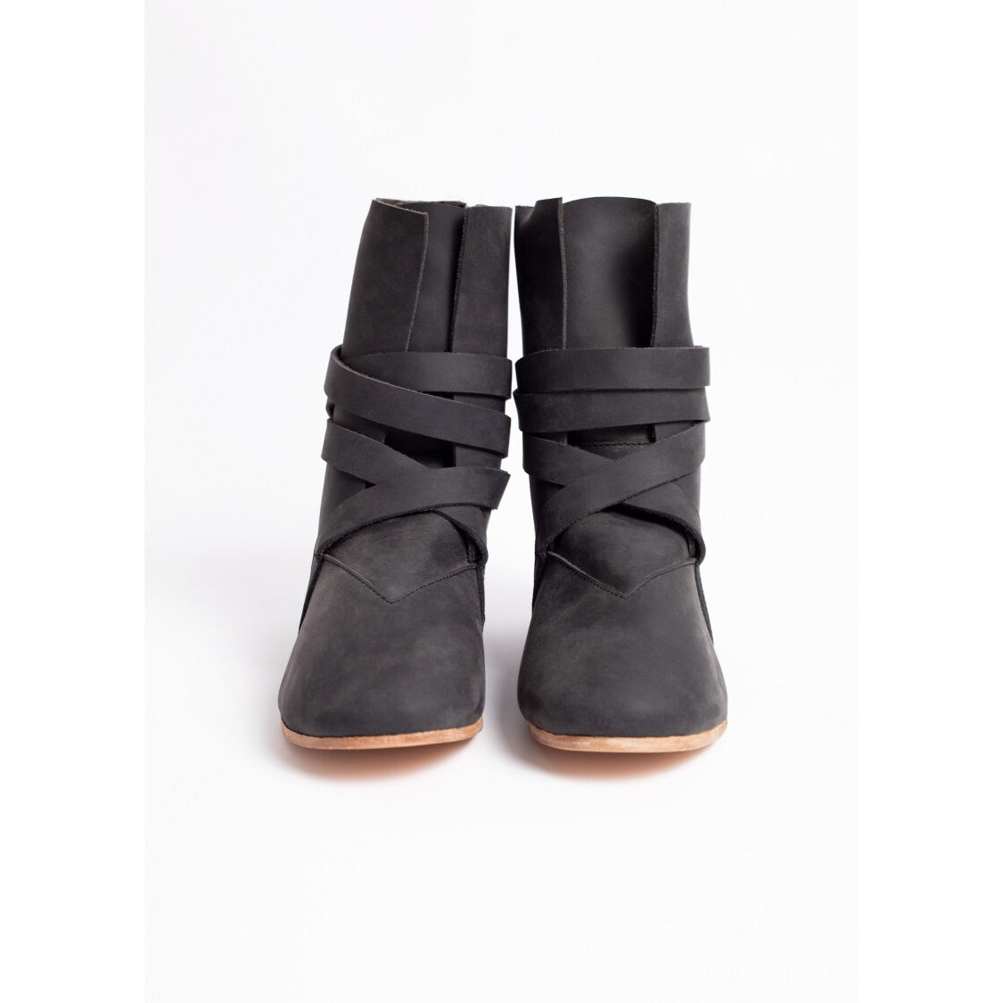 Imagen del producto Botas medievales Haithabu con suela de cuero Sjur negro