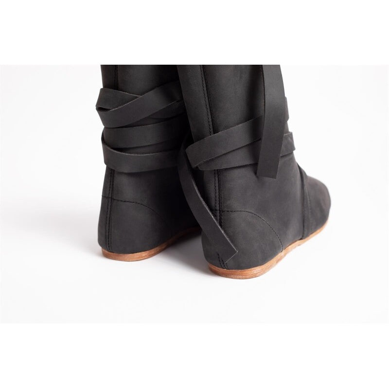 Imagen del producto Botas medievales Haithabu con suela de cuero Sjur negro