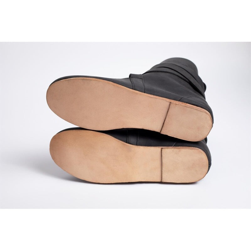 Imagen del producto Botas medievales Haithabu con suela de cuero Sjur negro