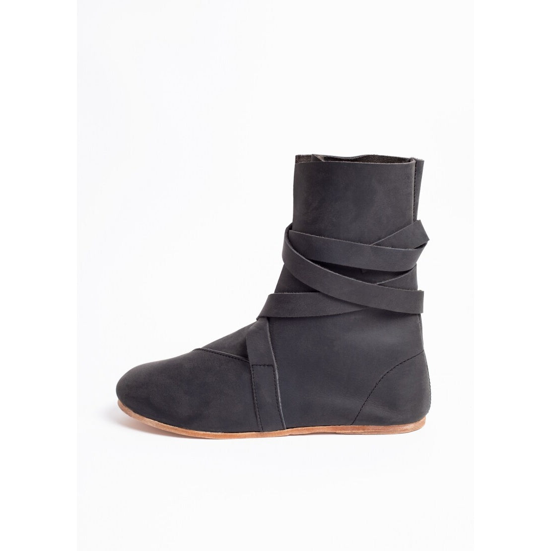 Imagen del producto Botas medievales Haithabu con suela de cuero Sjur negro