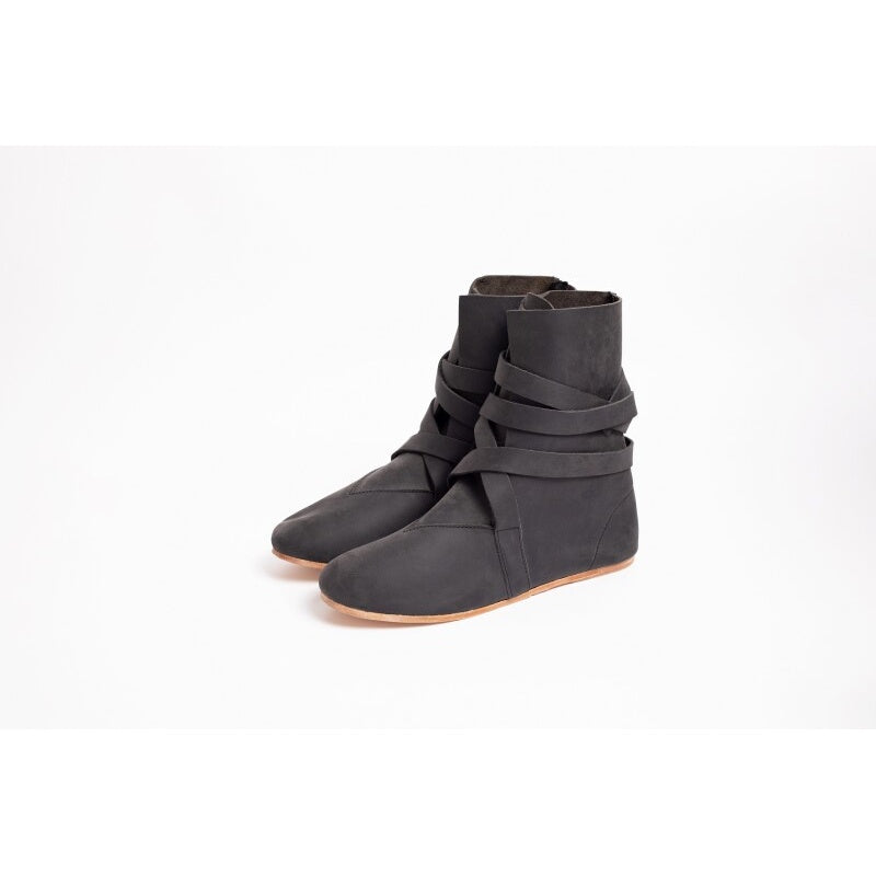 Imagen del producto Botas medievales Haithabu con suela de cuero Sjur negro