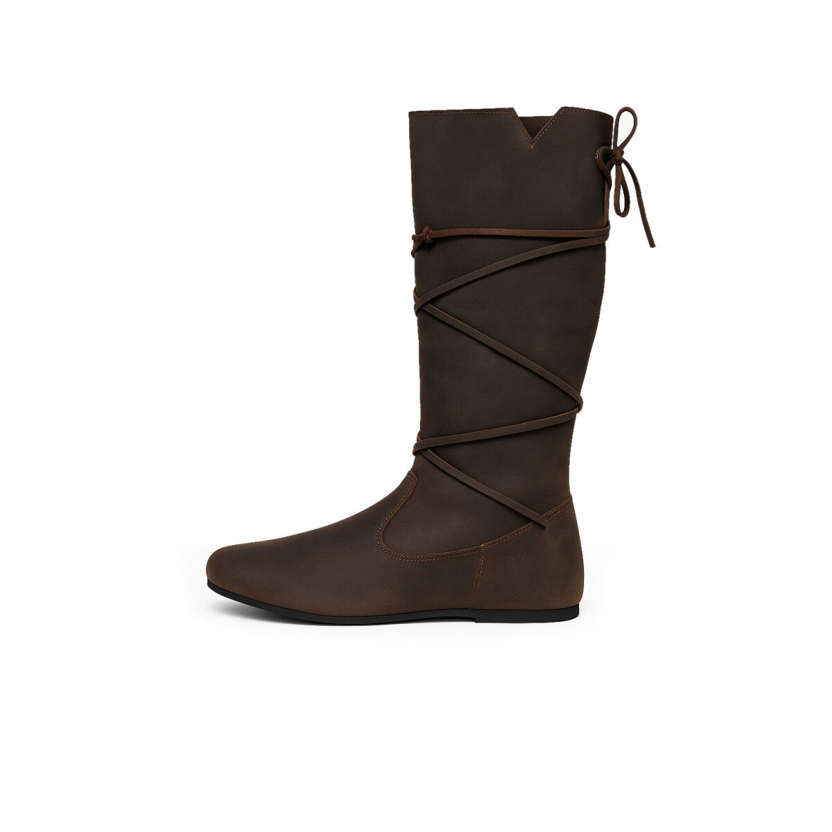 Imagen del producto Botas medievales Ole de cuero nobuck marrón