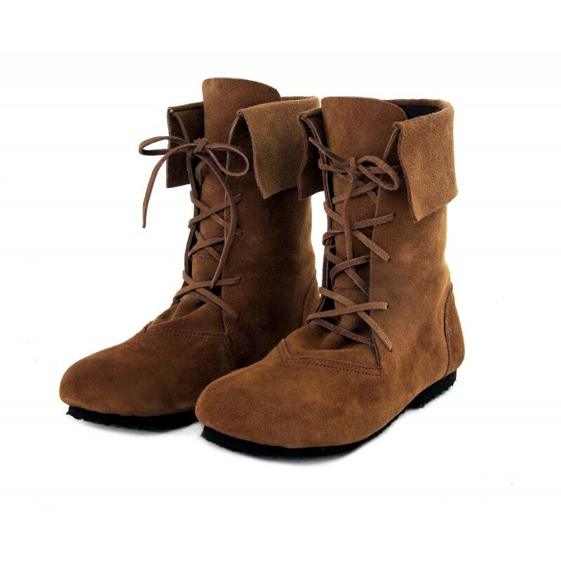 Imagen del producto Botas medievales Aurin con vuelta marrón