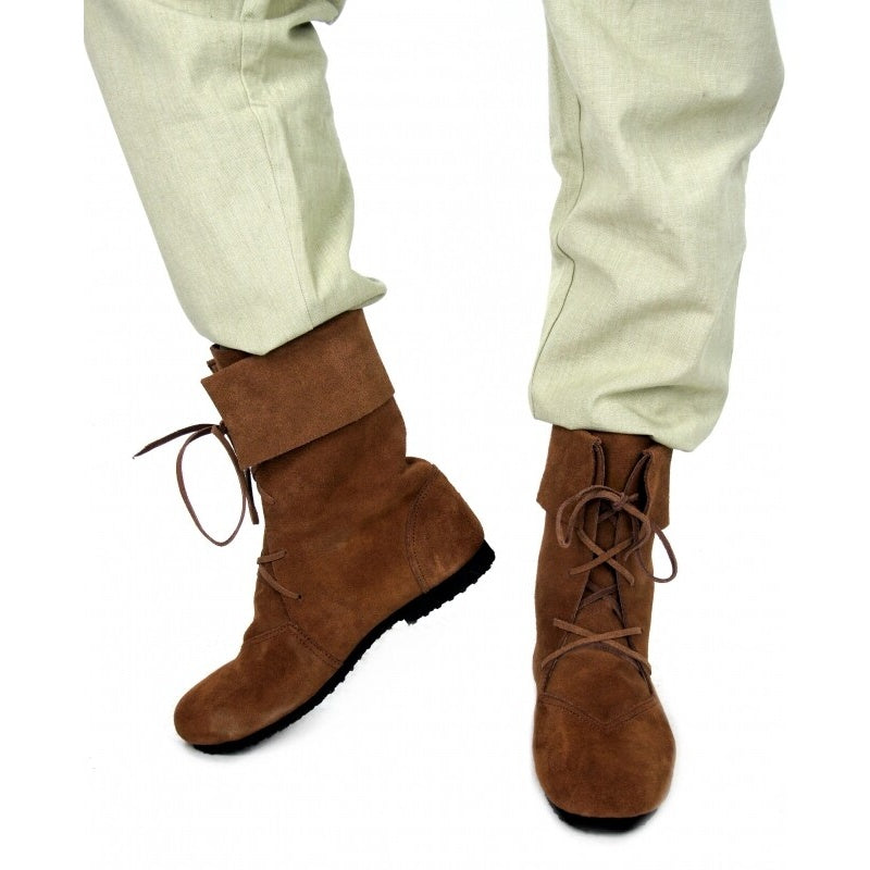 Imagen del producto Botas medievales Aurin con vuelta marrón