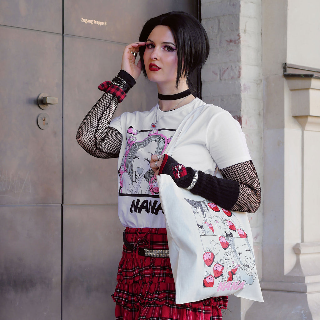 Imagen del producto Bolsa de tela Strawberry Cups para fans de NANA